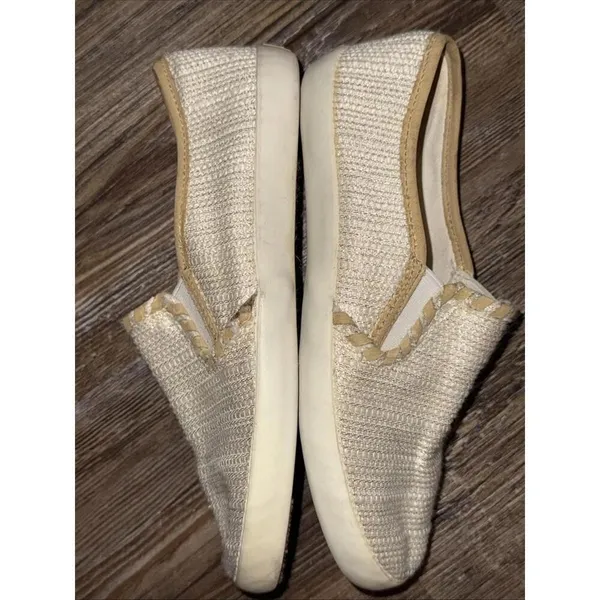 Jack Rogers Preppy Designer Quiet Luxury Loafer Flats‎ Gold Sneakers 5.5 - Image 11
