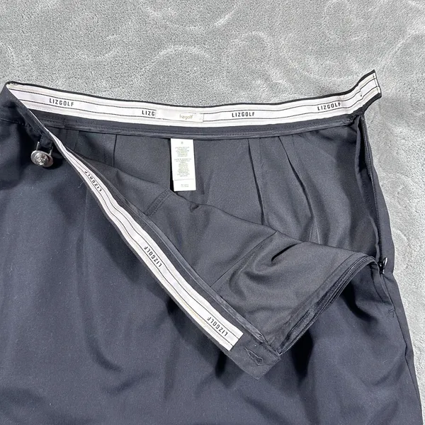 VTG Liz Claiborne LizGolf 8 Skort Black Cotton Stretch 90s Y2K Tennis Pickleball - Image 5