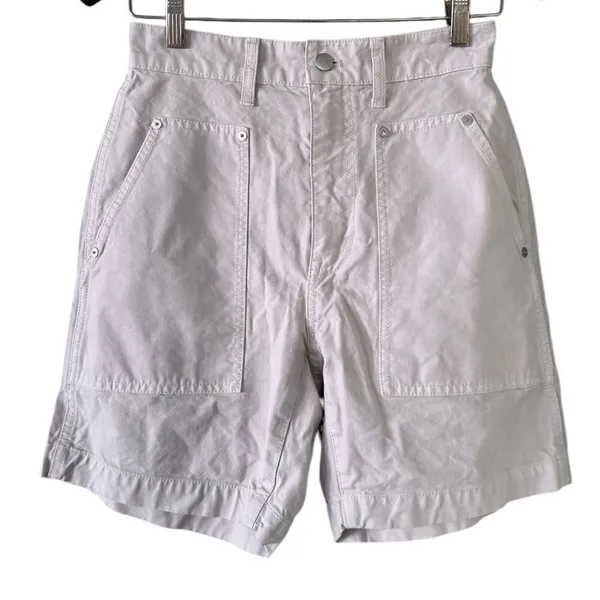 Madewell Garment-Dyed Carpenter Shorts in form grey 25 - Image 3