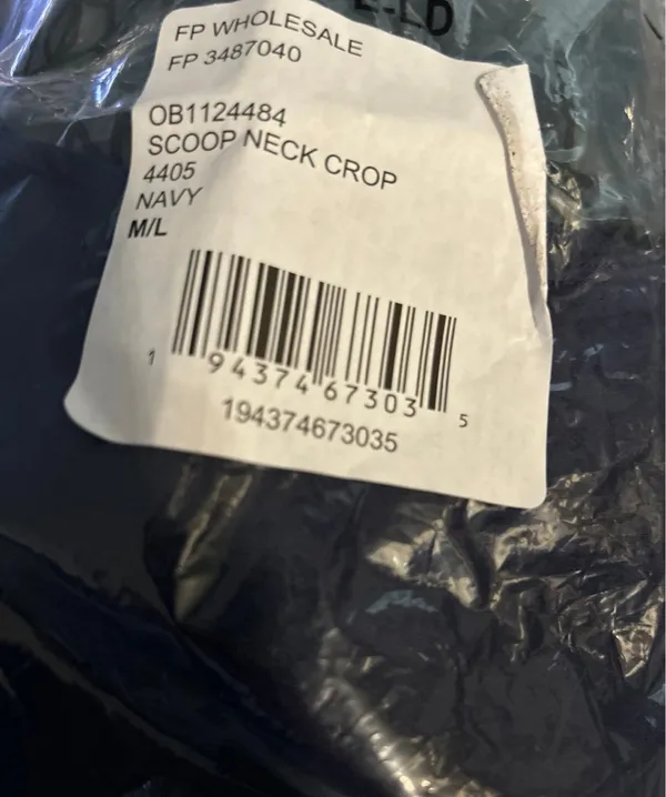 NWT Free People Navy Blue Crop Top Tank Medium/Large - Image 7