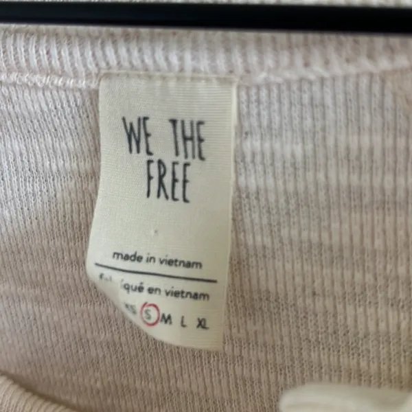 Free People We the Free Don't Forget Me Top Cream Neutral Knit Textured Small - Image 3