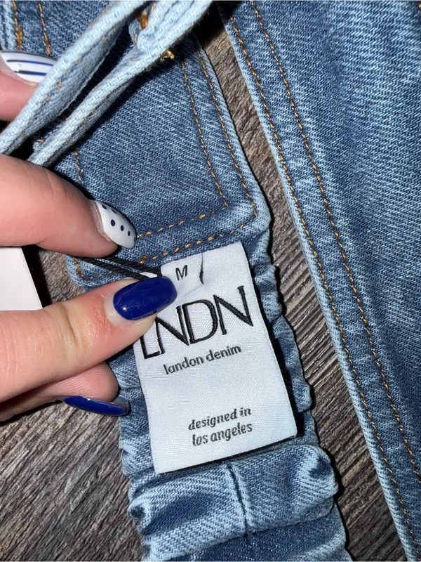 LNDN Denim Bra Top Blue Size M - Image 4
