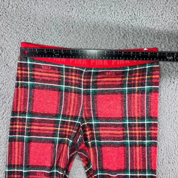PINK Victoria's‎ Secret Plaid Pajama Set Women Large Top and Pants Christmas - Image 10