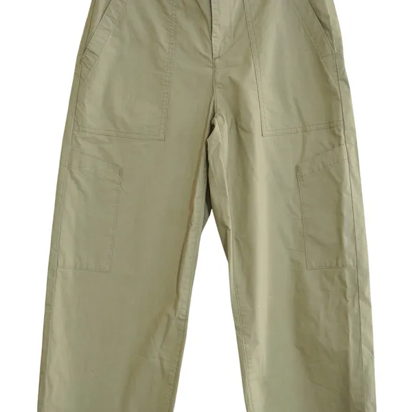 Agolde Los Angeles Khaki Tan Cargo Utility Wide Leg Cropped Pants Womens Size 25 - Image 3