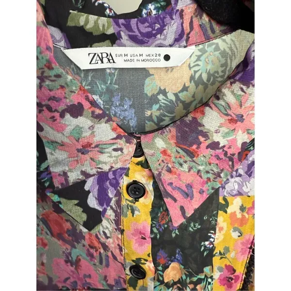 Zara Amelie floral dress size Medium - Image 10