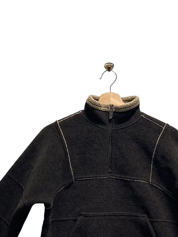 The North Face Vintage Y2K Fleece Quarter Zip Pullover Jacket Brown Size S Cozy - Image 5