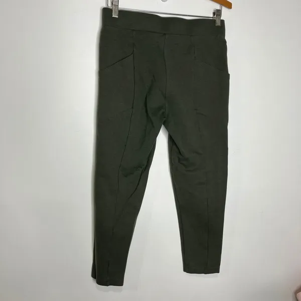 Betabrand journey DPYP dress pant yoga pant olive green‎ women's medium petite - Image 7