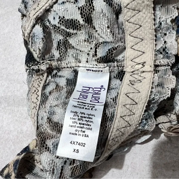 Hanky Panky Black and Brown Leopard Print Bralette Y2K :Box OW2: - Image 8
