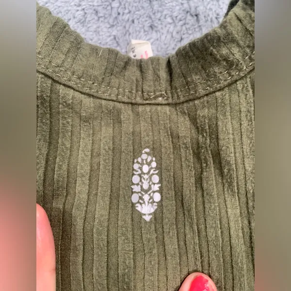 FP Movement free people green tank top small - Image 4