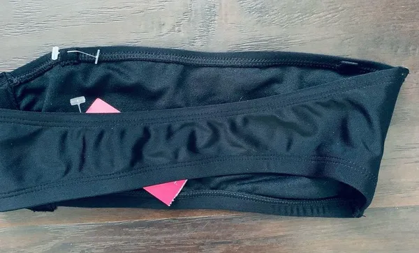 NWT Xhilaration Women's Black Bandeau Bikini Top | Size: XS - Image 4