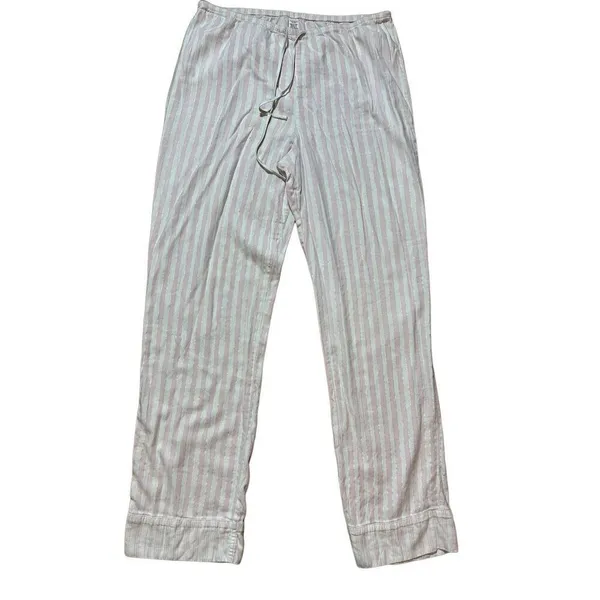 Victoria’s Secret pink white metallic silver striped pajama set sz small‎ - Image 4