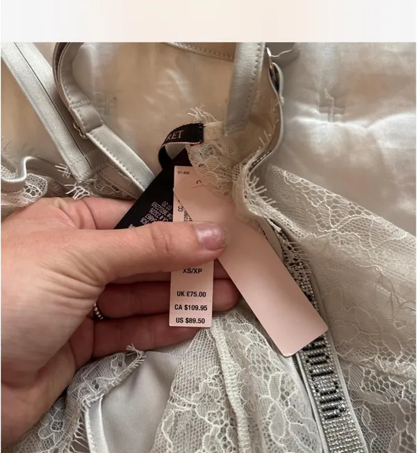 Victoria's Secret White Slip Lace Dress - Image 6