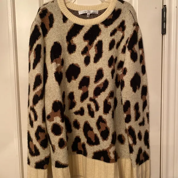 Lovers + Friends Speak Up Sweater, Color: Metallic Leopard - Image 2