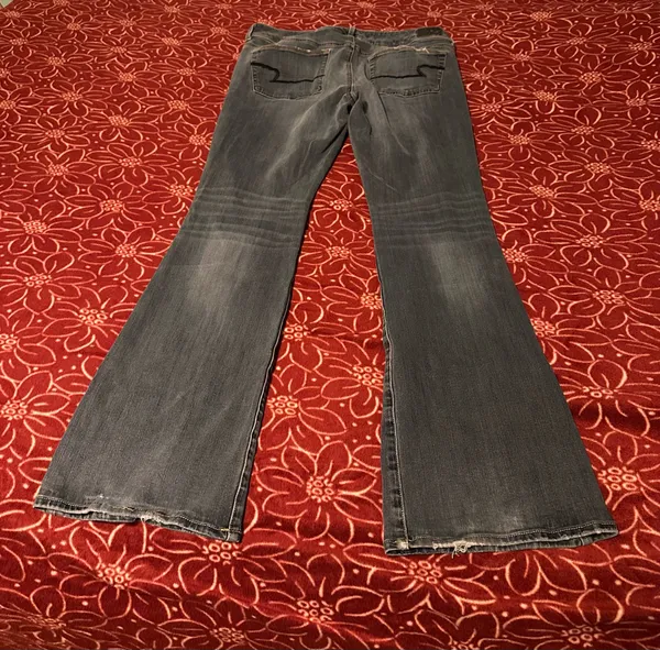 American Eagle Outfitters Kick Boot Jeans Blue Denim Stretch Women's 5-Pocket - Image 3