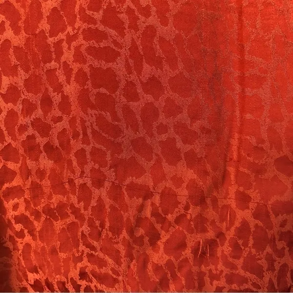 A New Day Orange Leopard Satin Henley Neck Cami‎ Tank Top S - Image 4