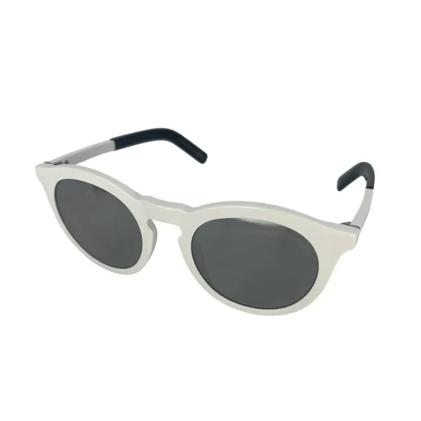 Moncler Odeonn ML0291 21C White Black Round Sunglasses Unisex - Image 5