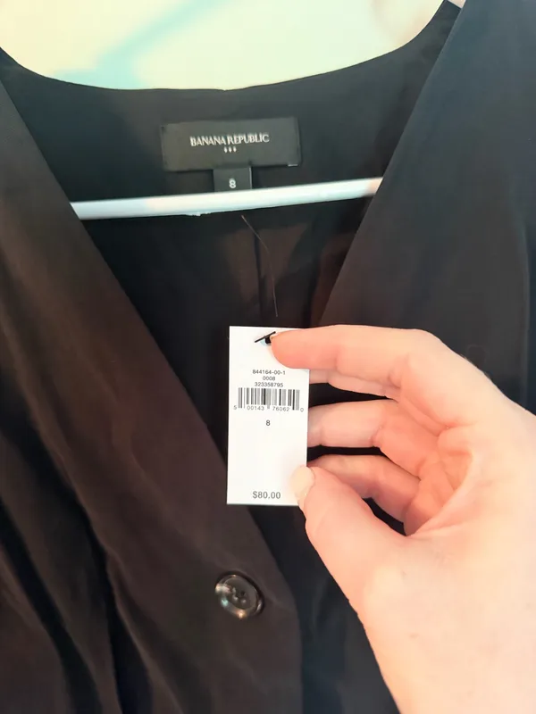 Banana republic black blouse - Image 5
