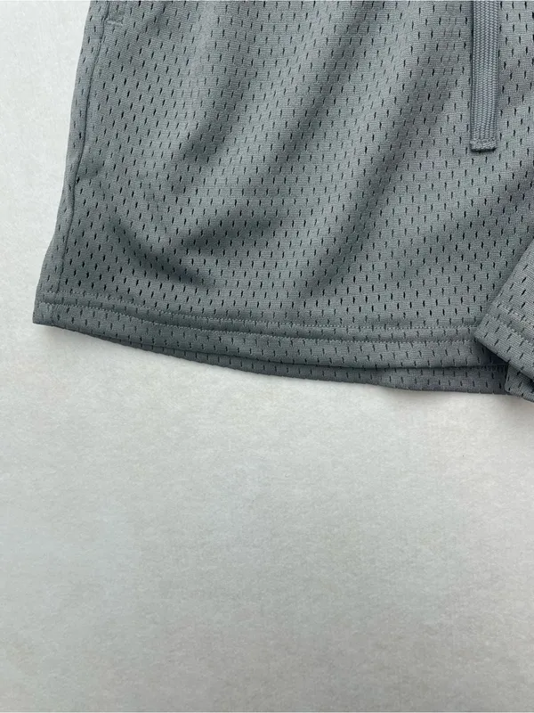 Inaka Power Womens Gray Mesh Athletic Gym Shorts Pockets Size Medium - Image 3