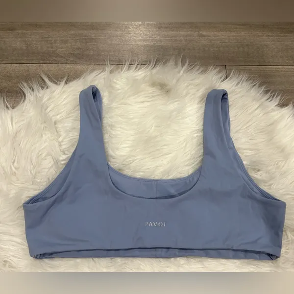 Pavoi Women's Blue Sports Bra Size XL - Image 2