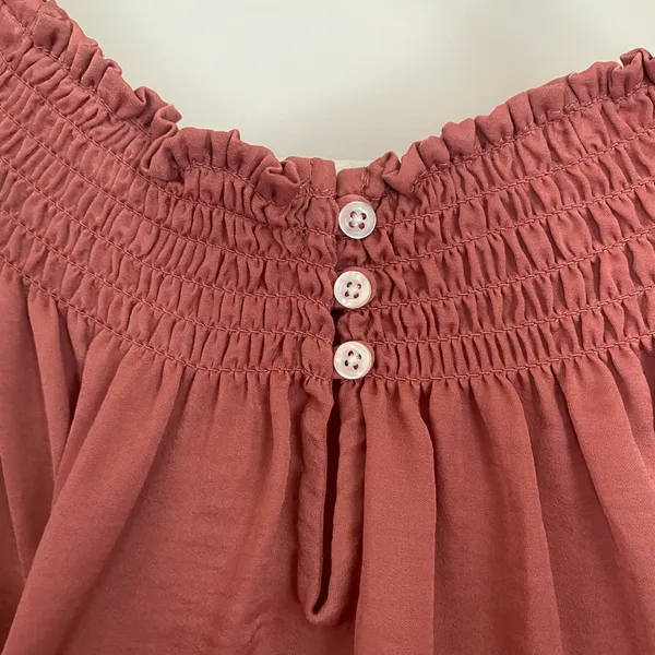 Abercrombie & Fitch Peachy Pink Off The Shoulder Top - Image 2