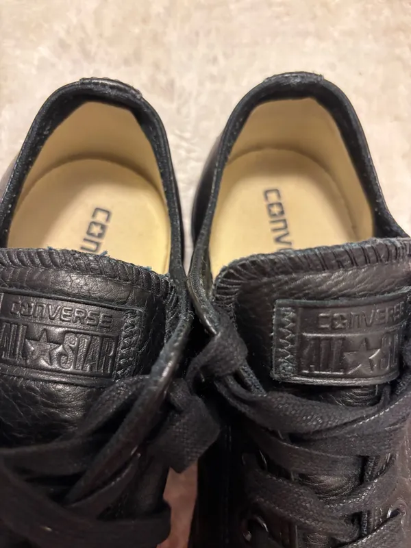 Black leather Converse Sneakers Sz.Men - Image 5