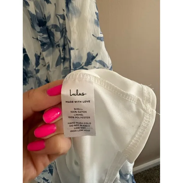 Lulus Delightfully Sweet White Floral Off-the-Shoulder Midi Dress Size XL Beach - Image 11