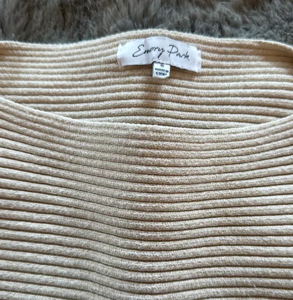 Emory Park Beige Knit Shrug - Image 3