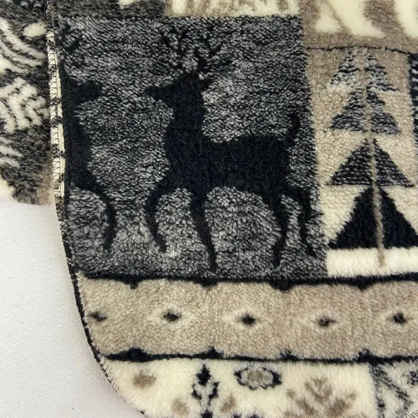 Vintage adult unisex soft fleece deer polar‎ bear warm winter scarf accessories - Image 2