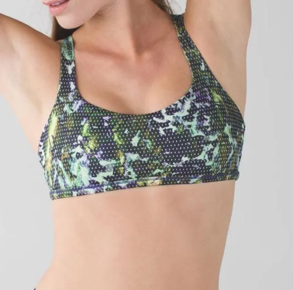 Lululemon Free To Be Wild Floral Sport White Multi / Pistachio Size 4 - Image 9