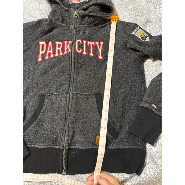 Roots Park City Full‎ Zip Hoodie Jacket Charcoal Gray Size Large Beaver - Image 7