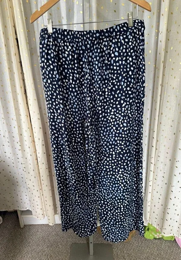 Roxy Women's Midnight Avenue Lightweight Wide Leg Side Pockets Pull On Pants XL - Image 3