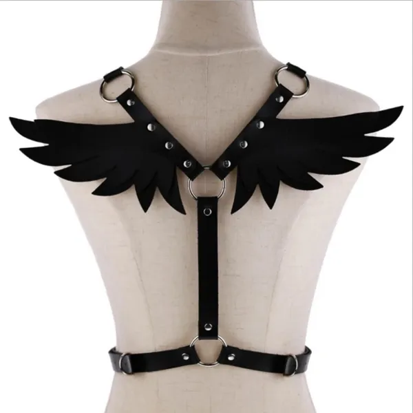 Black Harness O Ring Wings New - Image 12