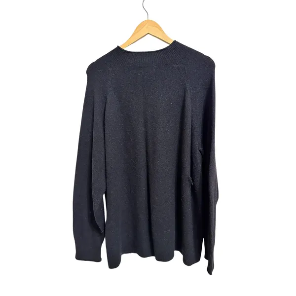 J.Crew Rollneck sweater Supersoft yarn Black‎ Merino Wool Alpaca size 2X #BD613 - Image 8