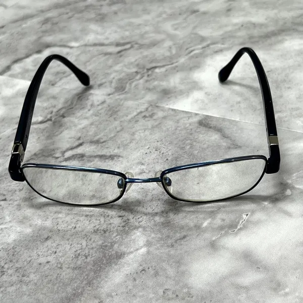 Lilly Pulitzer Blue Eye Glasses Unknown Strength‎ Lenses Metal Anchor - Image 2