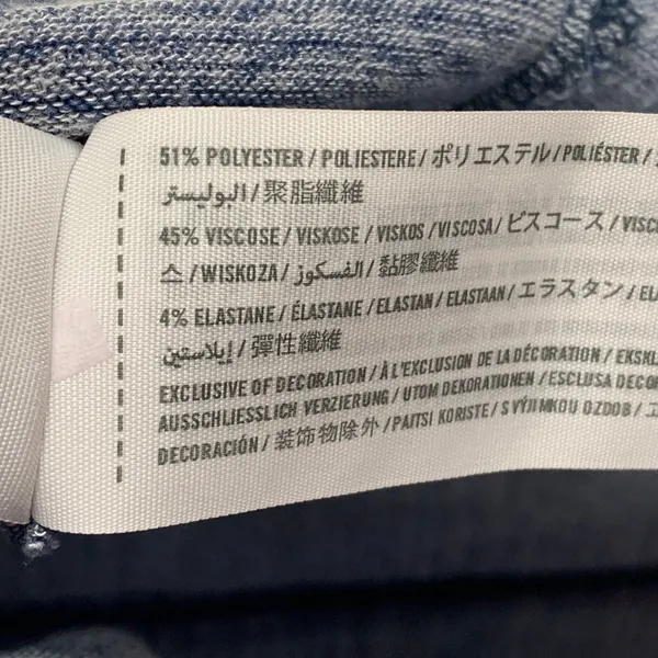 5/$25 Abercrombie & Fitch Heathered Short Sleeve V-neck Tee‎ T-shirt in Blue - Image 7