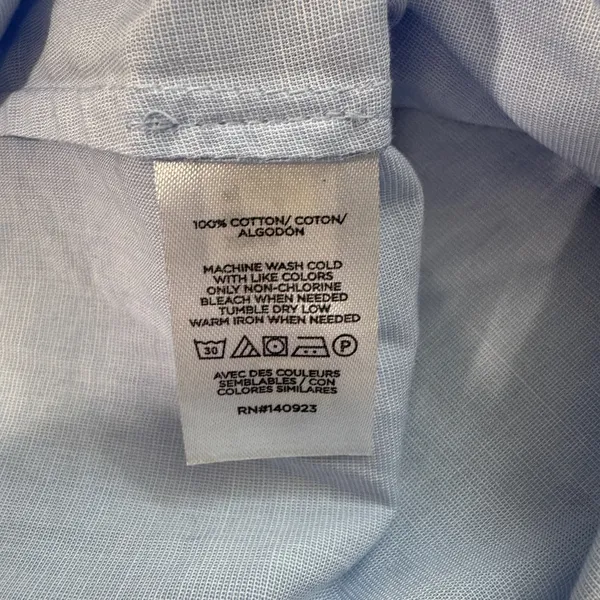 LOFT Light Blue Button-Down Shirt - Image 7