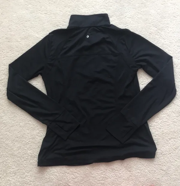 Xersion Black Quarter Zip Exercise Long Sleeve Top - Image 2