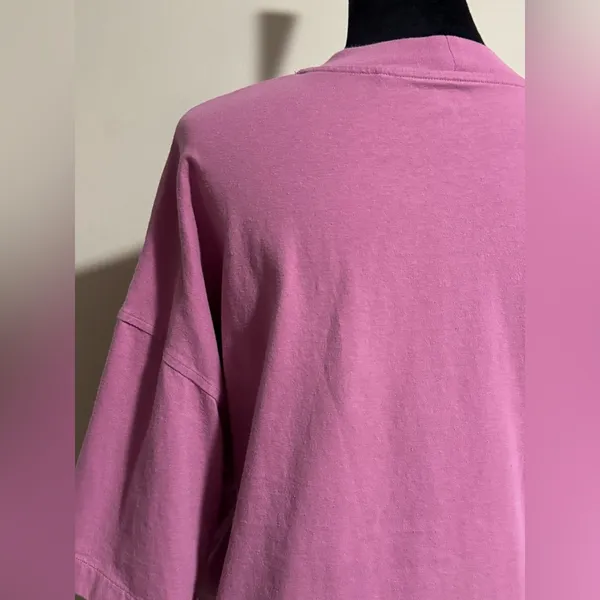Preloved Uniqlo Pink Oversized Boxy Tee size small - Image 7