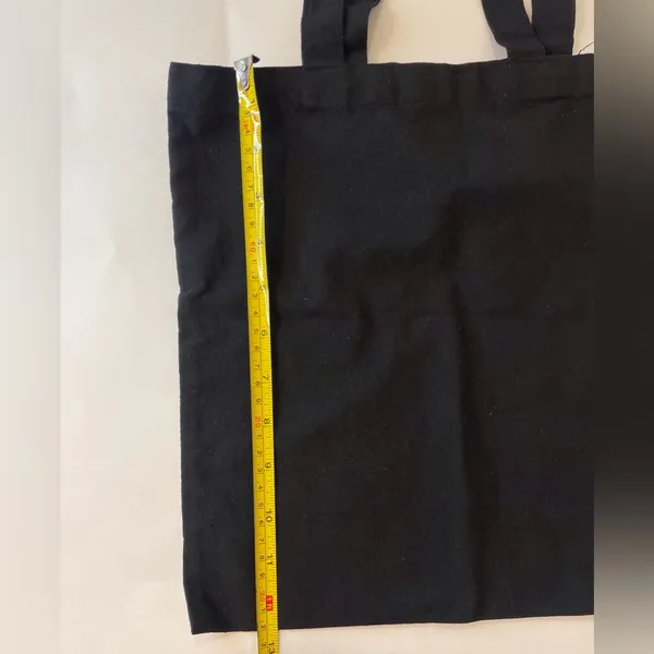 Reformation‎ Classic Black Canvas Tote - Image 4