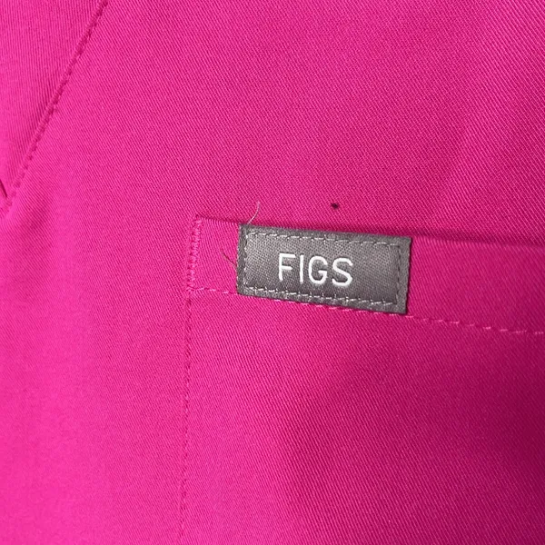 FIGS Catarina One-Pocket Nurse Scrub Top Pink XXL - Image 4