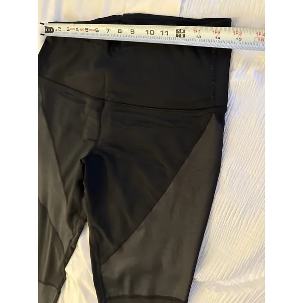 90 Degree Flex Leggings Black Women's Large Patches Yoga Activewear Athletic - Image 4