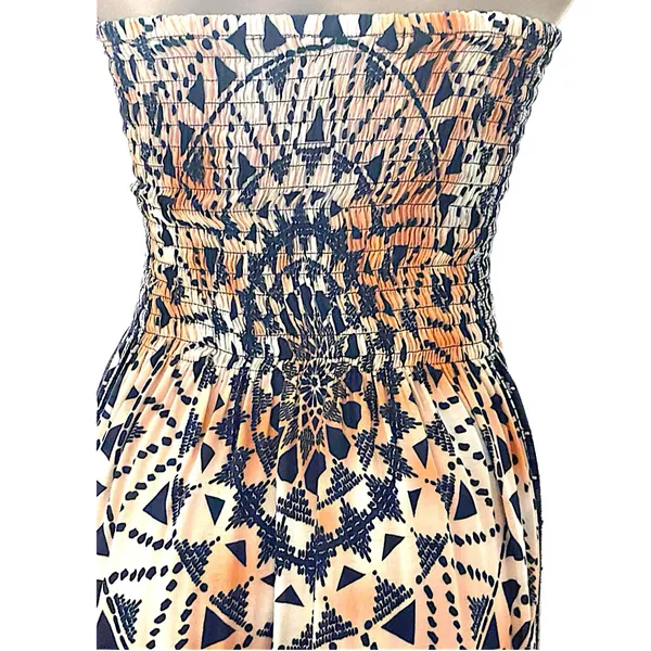 Rock & Lola Boho Beach Coverup|Strapless| Maxi Dress | Sundress | Casual | Boho - Image 3