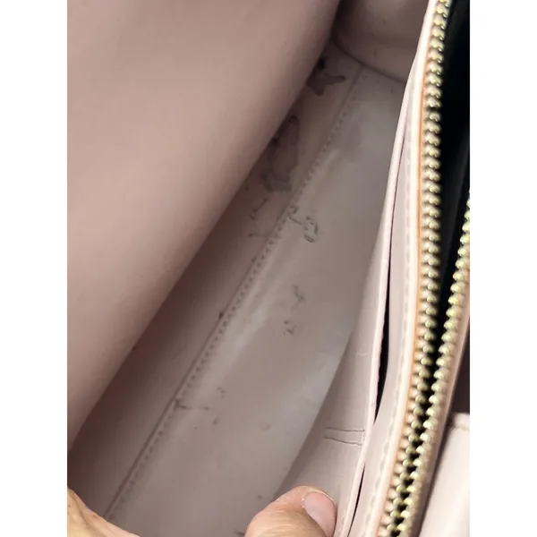 Kate Spade New York Black Leather Satchel Tote Bag Tassel Bow Medium Pink READ** - Image 14