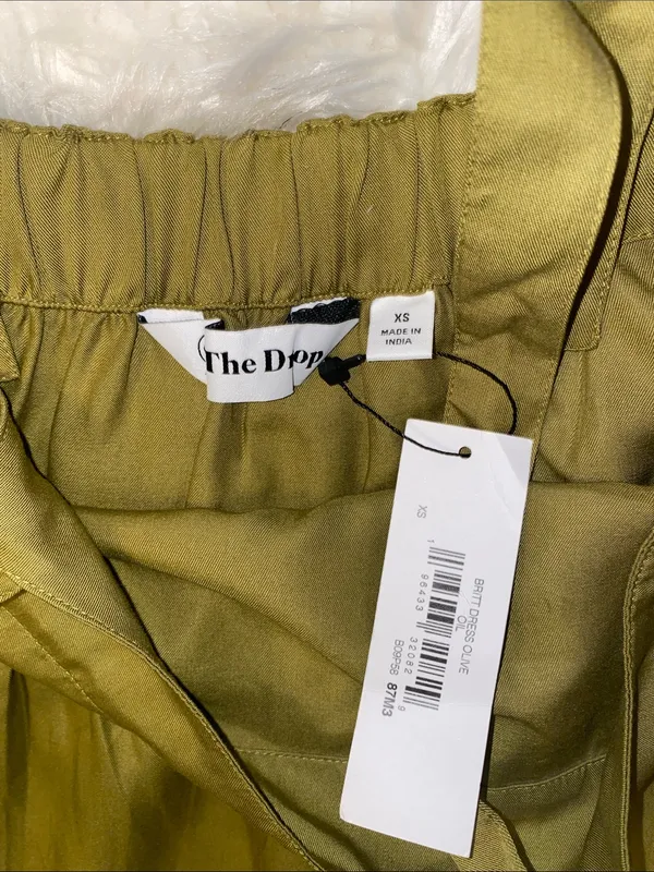 Olive Oil XS Tiered Sundress pockets - Image 4