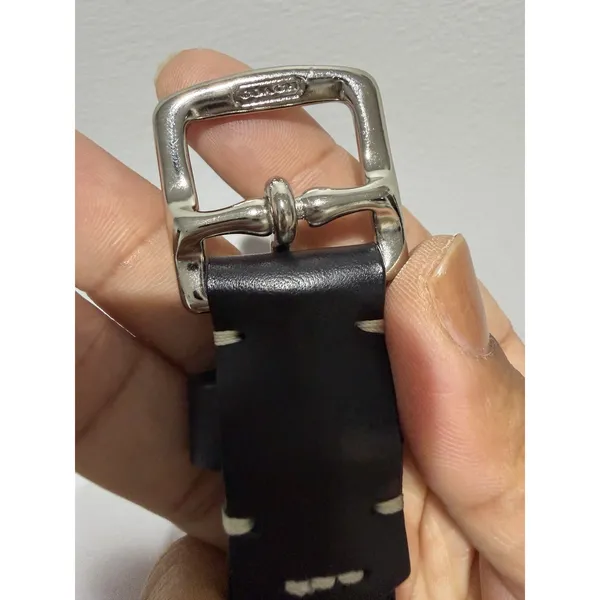 COACH 8566 Black Cowhide Belt Women's Size Small - Image 10