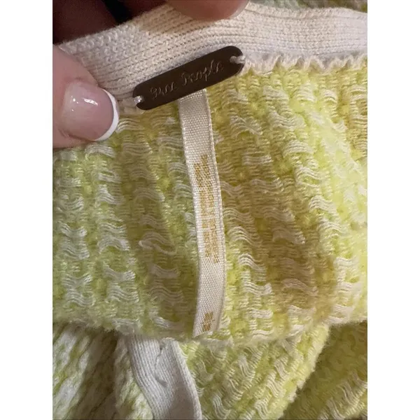 Free People Boho Hippie Bell Sleeve Peekaboo Lace Crochet Sweater Medium‎ - Image 12