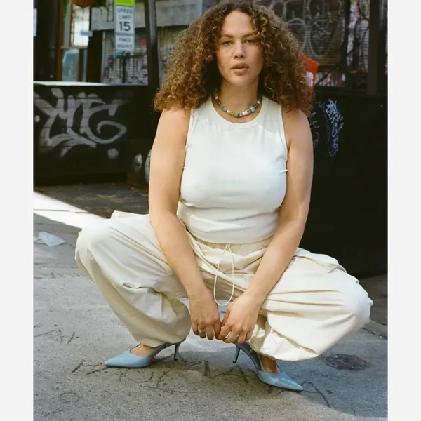 Rewash Cream Cargo parachute Pants Oversized Wide Leg Gorpcore Utility Size M - Image 6