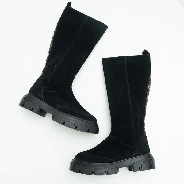 Farm Rio - New! Beaded‎ Knee High Lug Sole Boots - Image 8