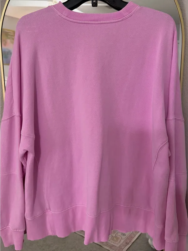 PINK Victoria's Secret Pastel Pink Crewneck Sweatshirt - Image 3