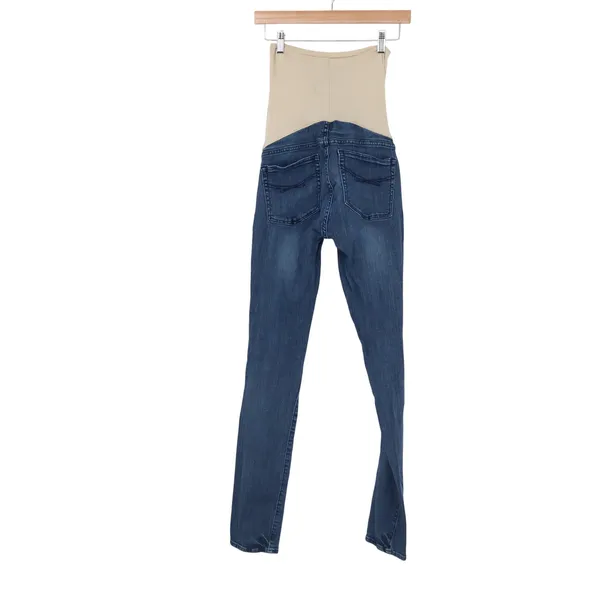 Gap Maternity Always Skinny Jeans Blue Dark Wash Full Belly Panel Size 26/2 - Image 4